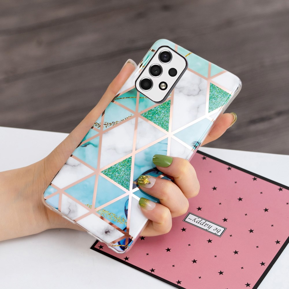 Samsung A53 5G Tracy nugarėlė Geometric marble Green/White 2