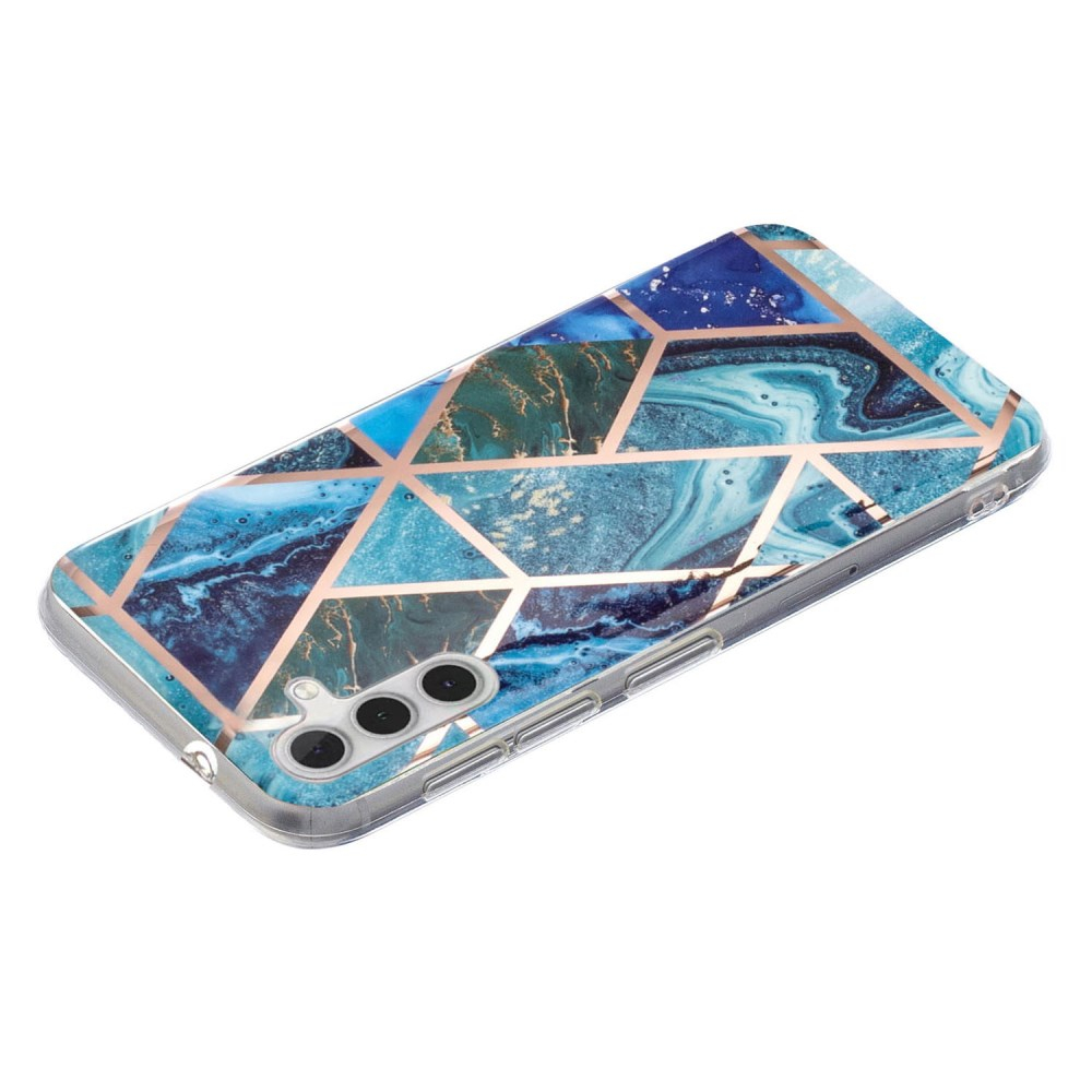 Samsung A54 5G Tracy nugarėlė Geometric Blue/Green marble 3