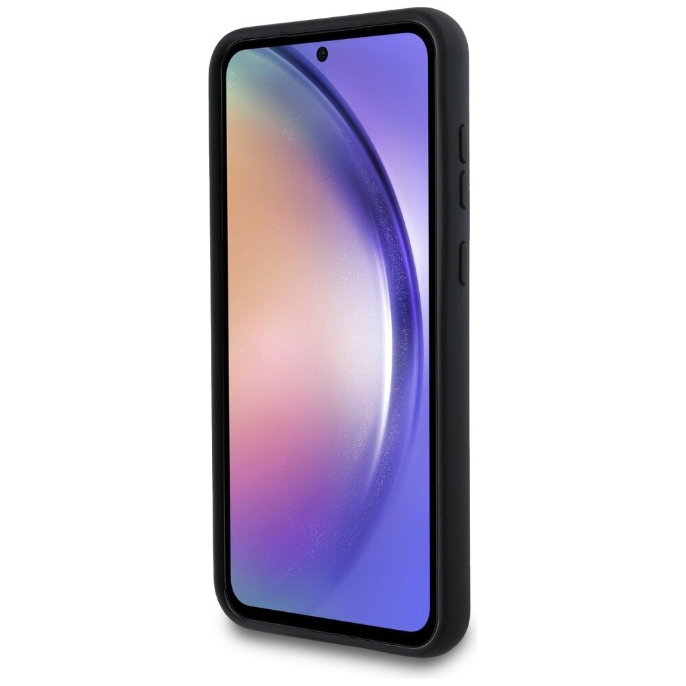 Samsung A55 5G black Liquid Silicone Karl&Choupette Metal Pin KARL LAGERFELD nugarėlė 4