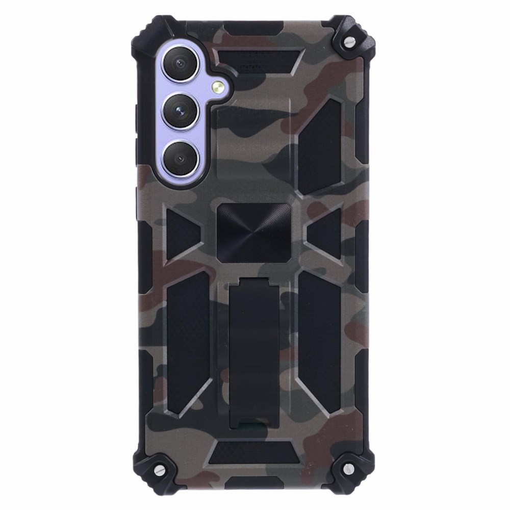 Samsung A55 5G green camouflage ARMOR METAL nugarėlė