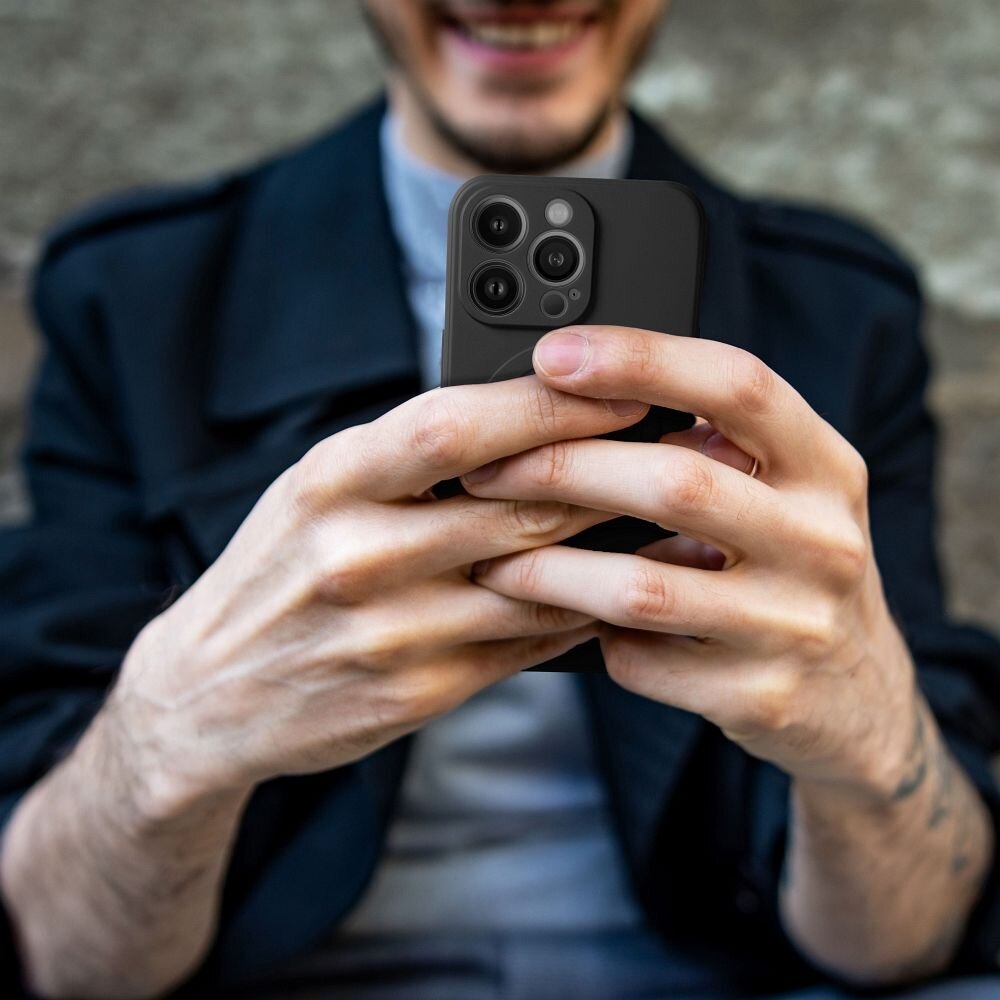 Samsung A56 5G black MagSilicone nugarėlė 7