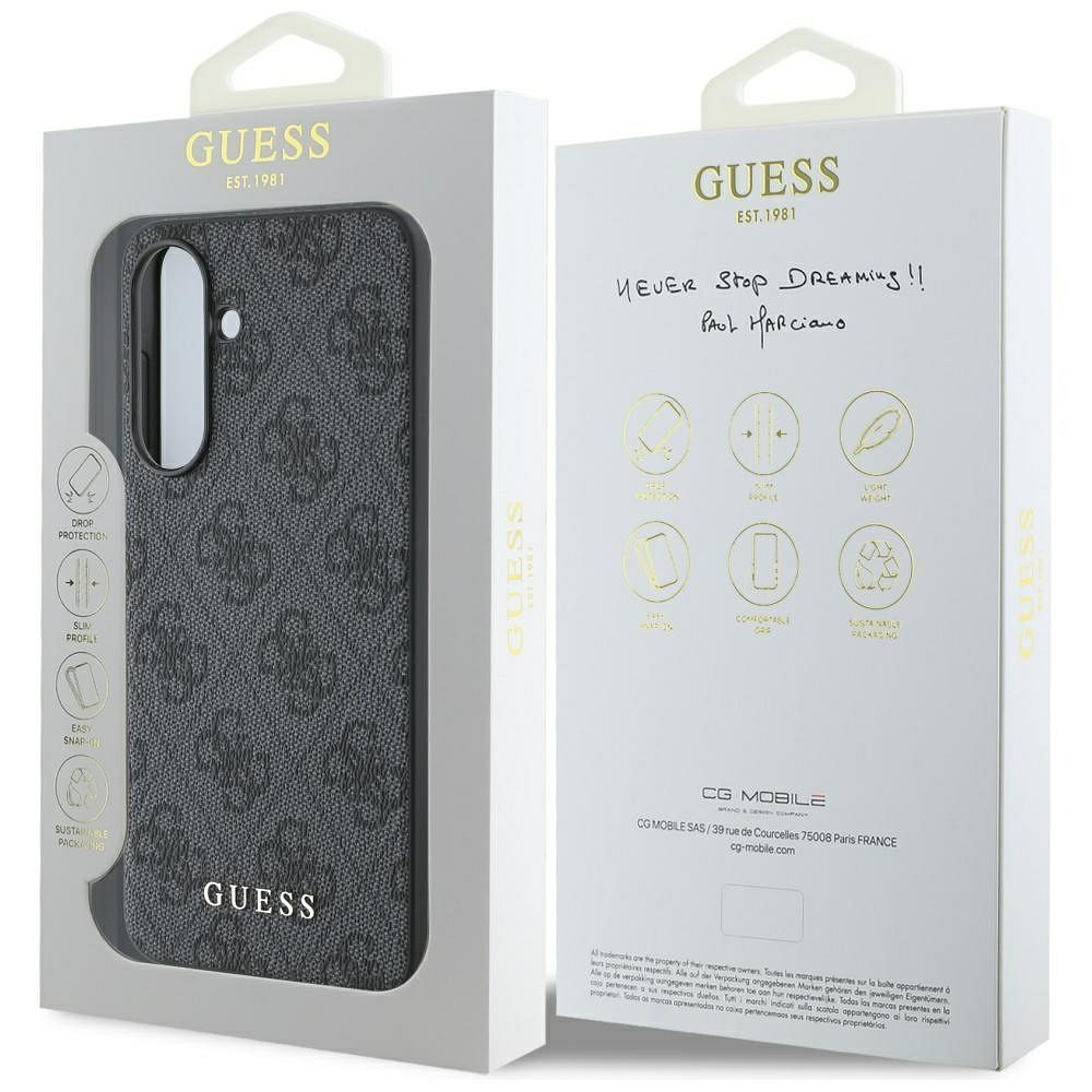 Samsung A56 5G black Metal Logo GUESS nugarėlė 6