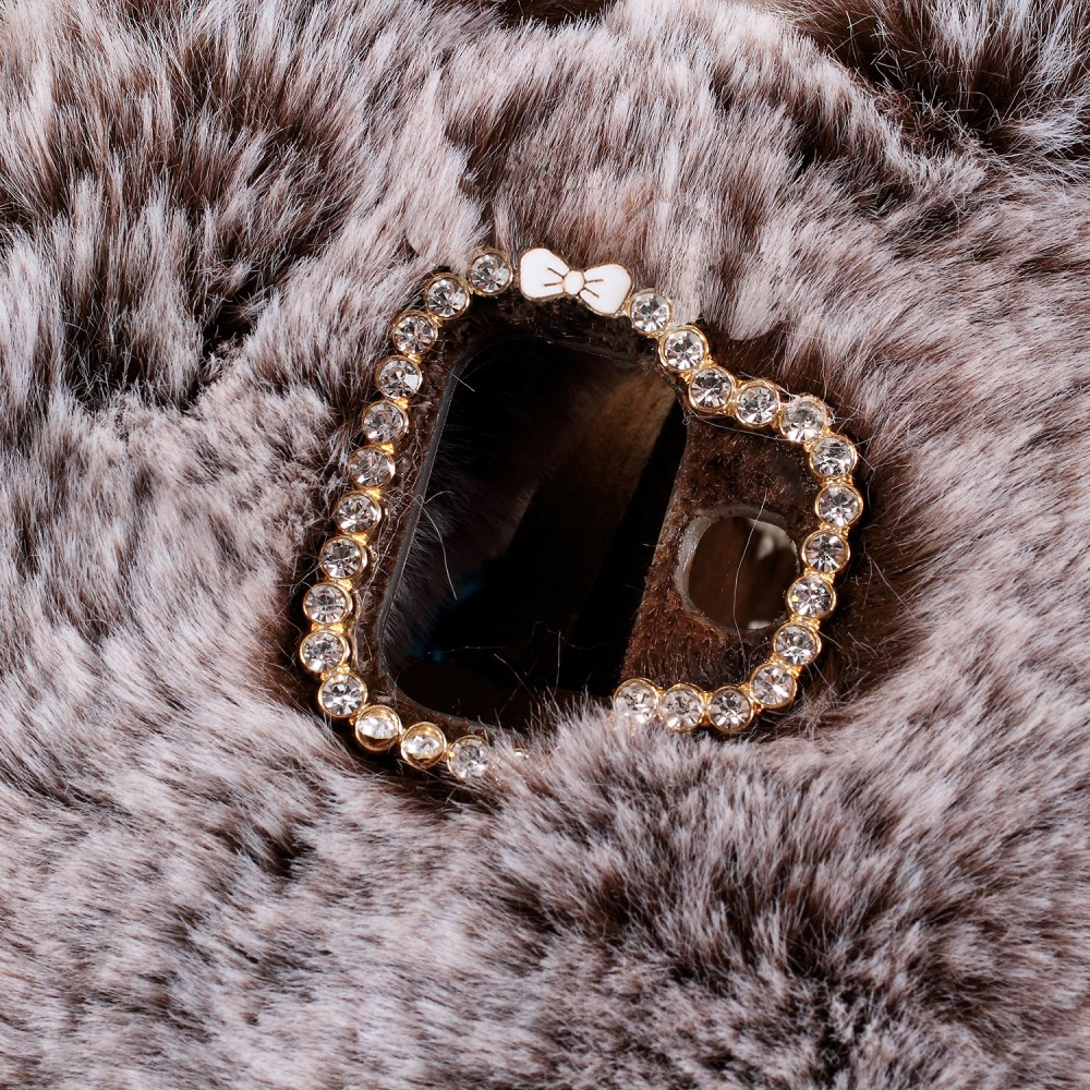 Samsung A6 2018 brown Fluffy Rabbit nugarėlė 1