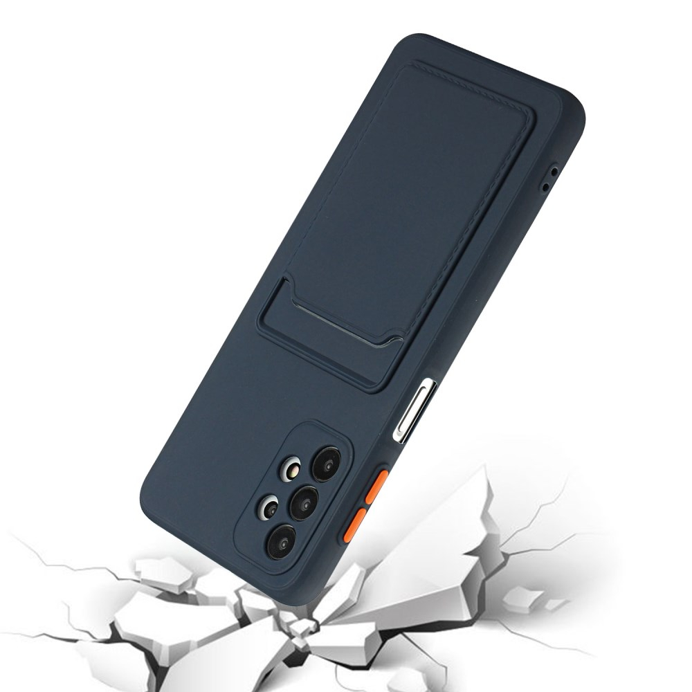 Samsung A72/A72 5G Tracy tamsiai mėlyna nugarėlė SOLID WITH CARD SLOT 2