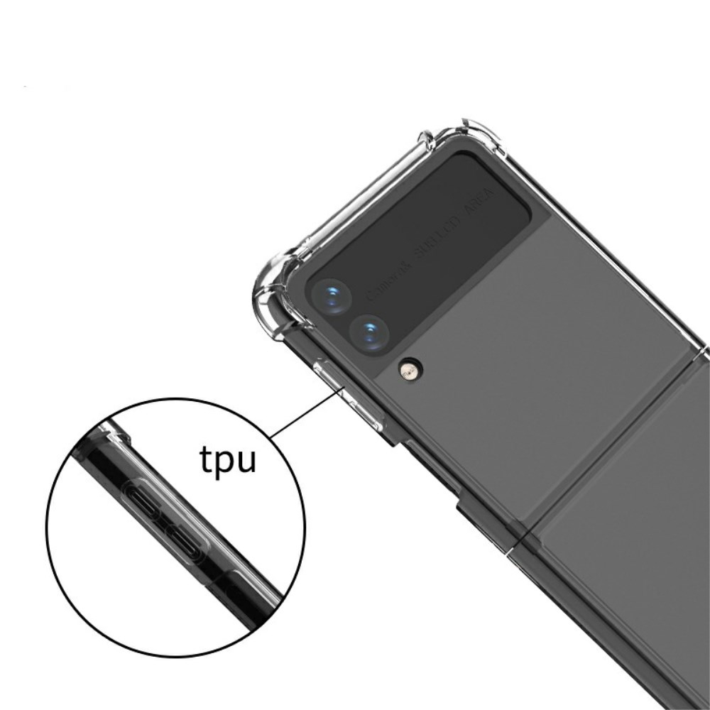 Samsung FLIP3 5G Tracy clear plastikinė ANTISHOCK nugarėlė 3