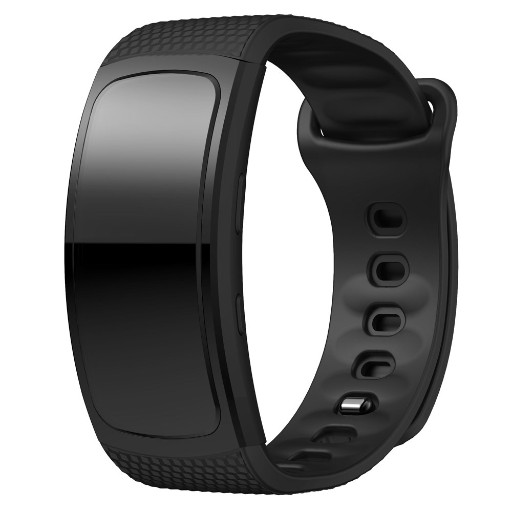 Samsung Gear Fit2 juoda apyrankė Flexible Silicone 2