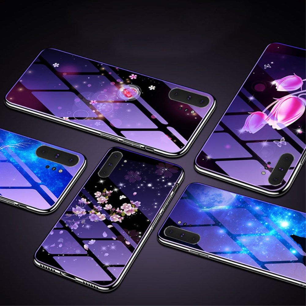 Samsung Note 10 PLUS blue ray glass nugarėlė Sakura 3