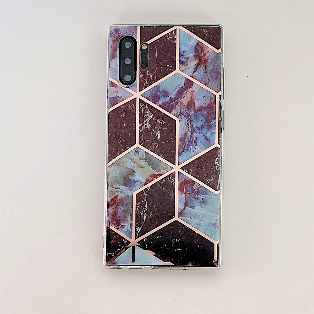 Samsung NOTE 10 PLUS Tracy nugarėlė Geometric blue marble 4