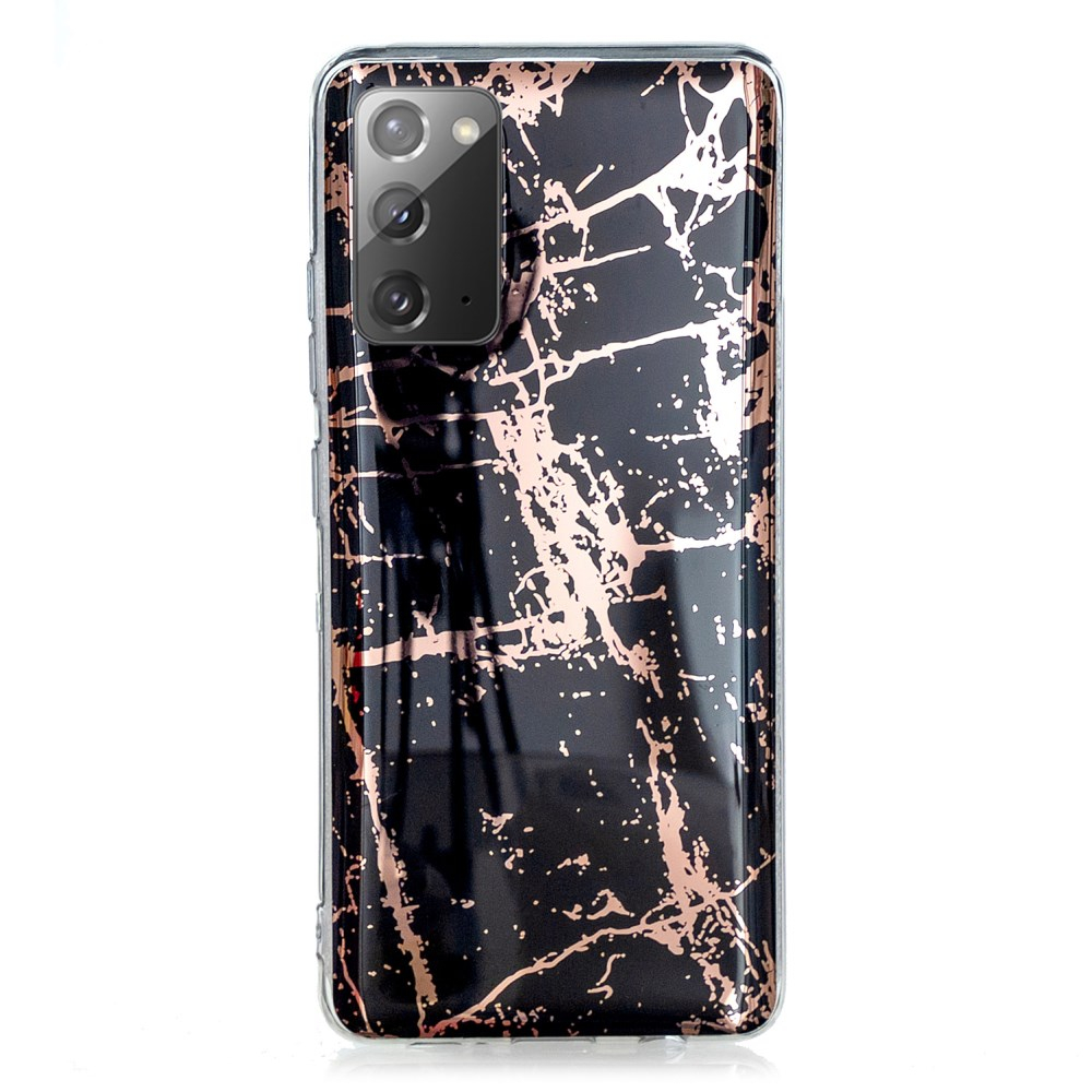 Samsung Note 20 Tracy nugarėlė Black&Gold Marble 1