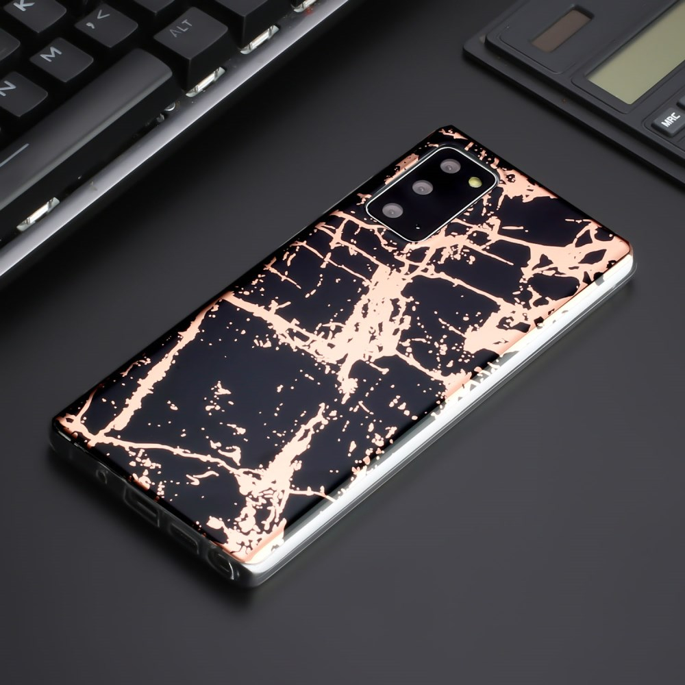 Samsung Note 20 Tracy nugarėlė Black&Gold Marble 4