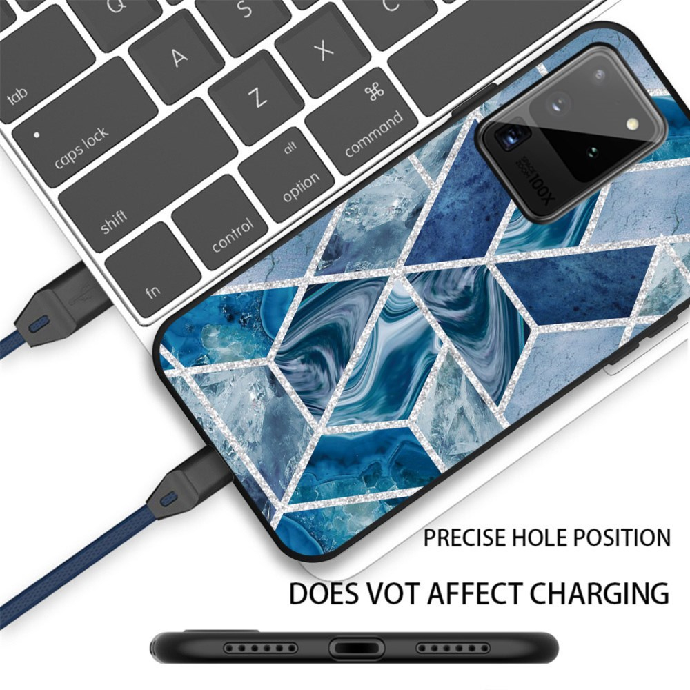 Samsung Note 20 ULTRA Tracy nugarėlė Geometric marble dark blue 1