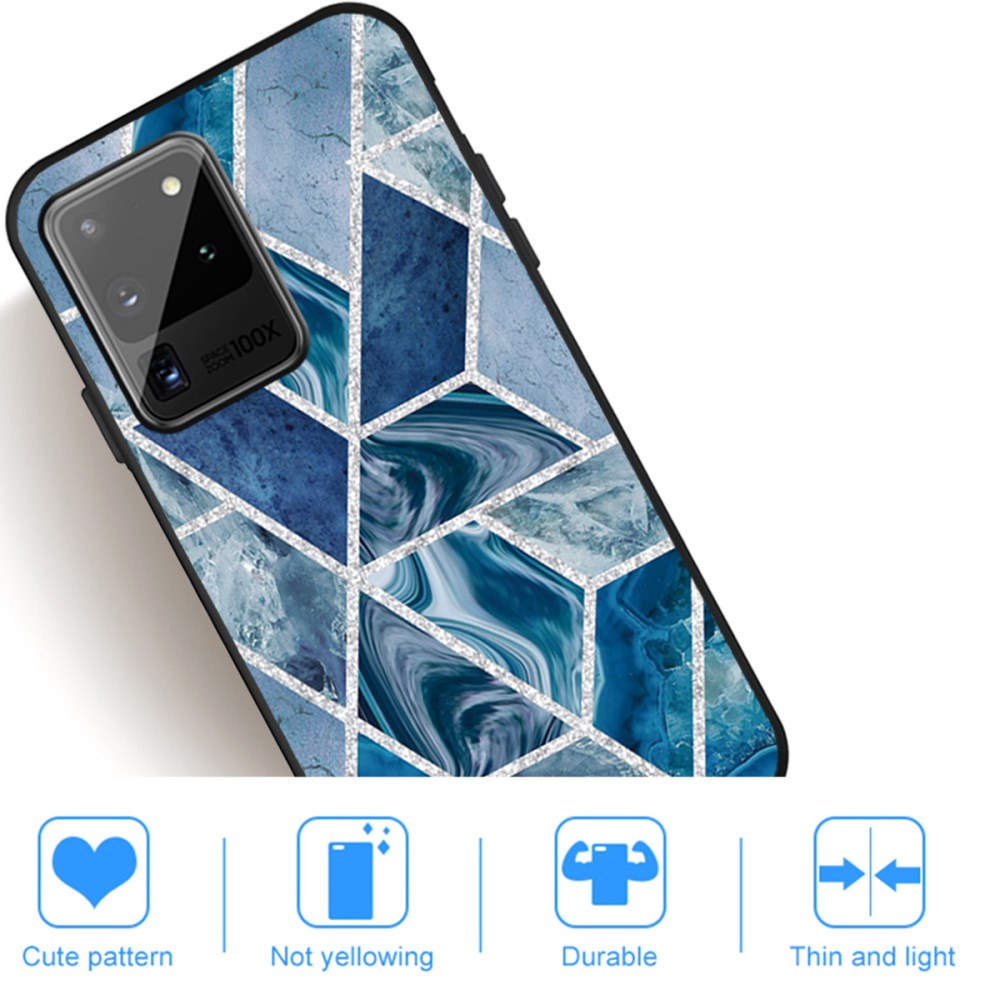 Samsung Note 20 ULTRA Tracy nugarėlė Geometric marble dark blue 4
