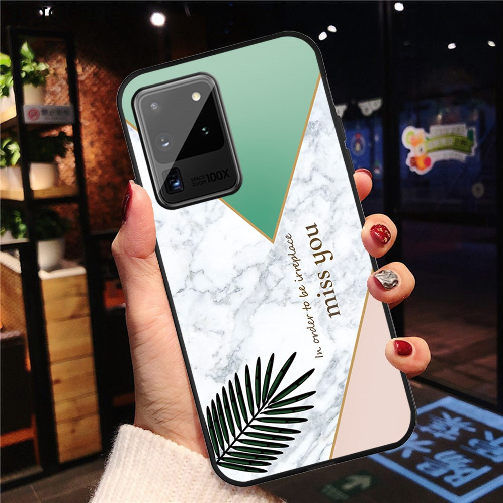 Samsung Note 20 ULTRA Tracy nugarėlė Geometric marble Leaf 3