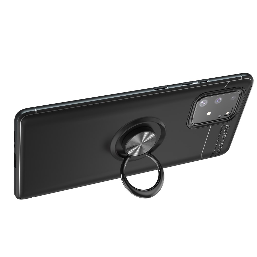 Samsung S10 Lite/ A91 juoda MAGNETIC RING nugarėlė 1