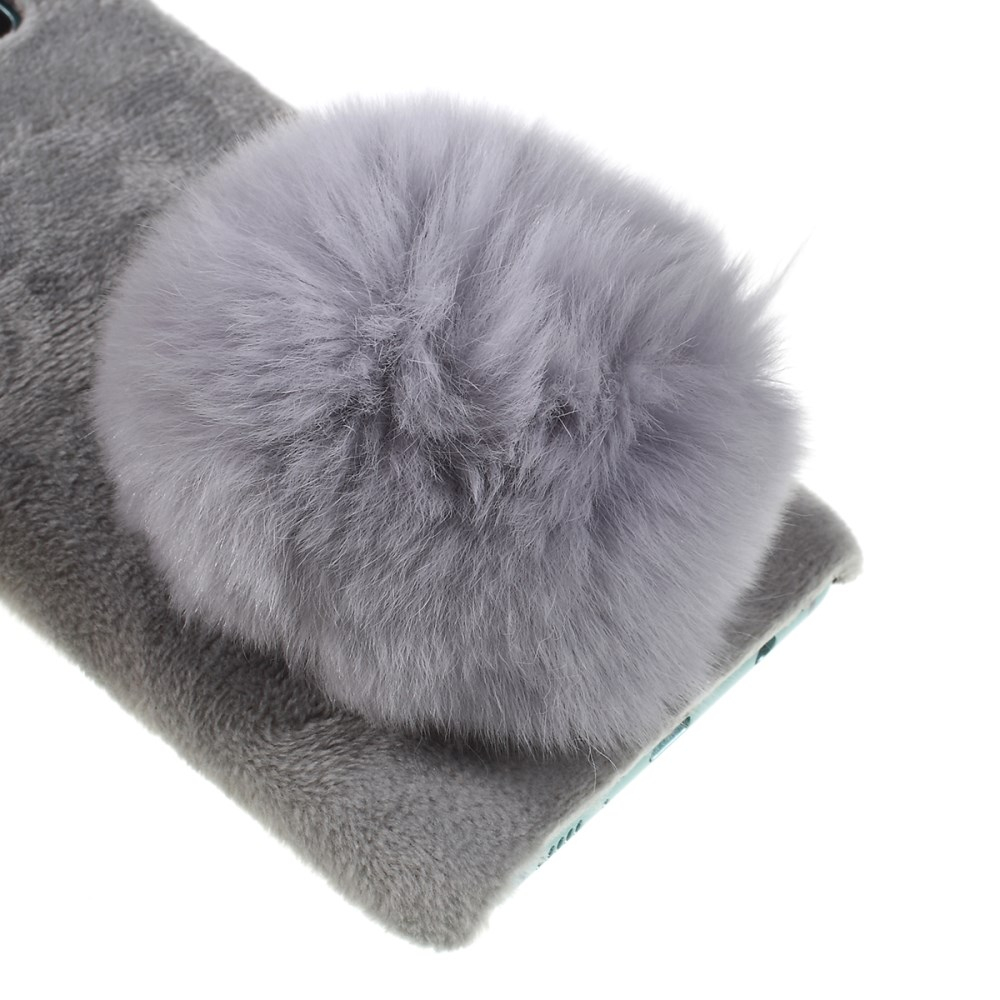 Samsung S10 PLUS pilka nugarėlė Fluffy rabbit decor 3