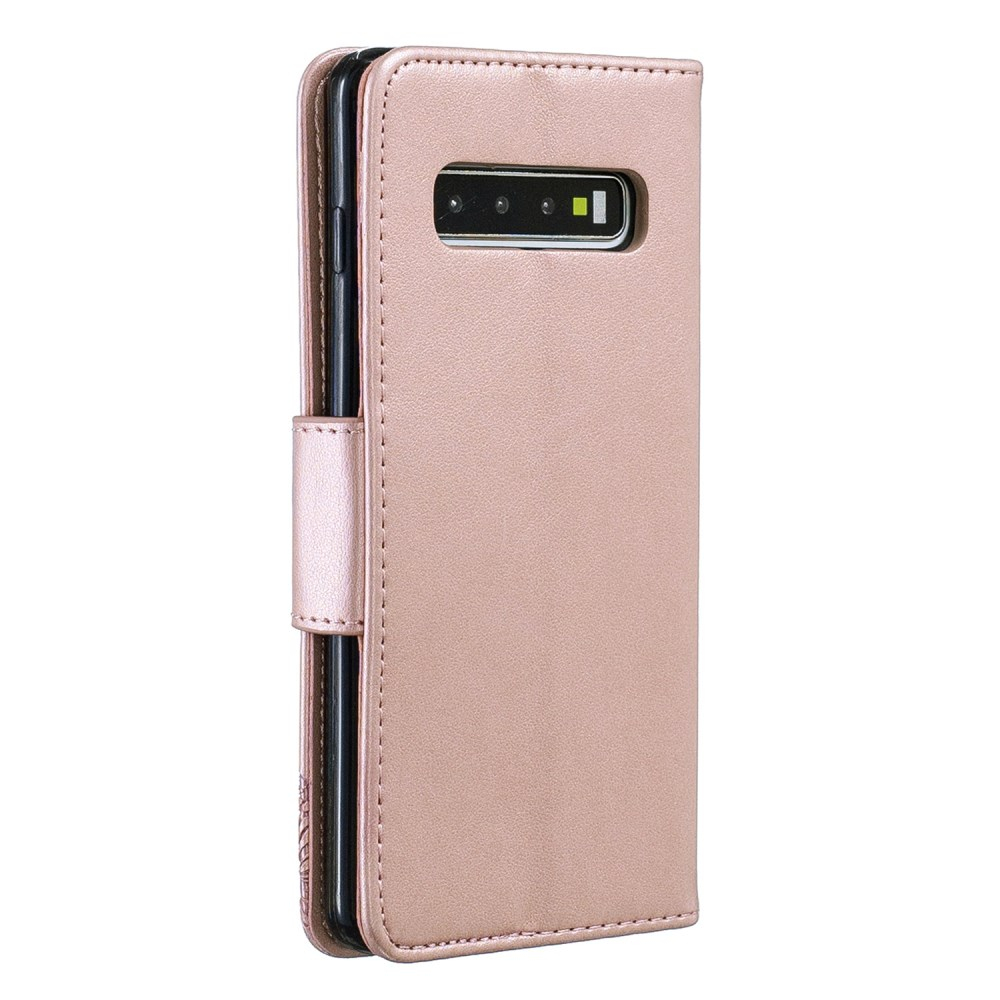 Samsung S10 rausvas Tracy K.FLEXI dėklas Drugeliai 2