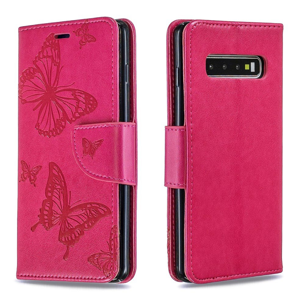 Samsung S10 rožinis Tracy K.FLEXI dėklas Drugeliai 3