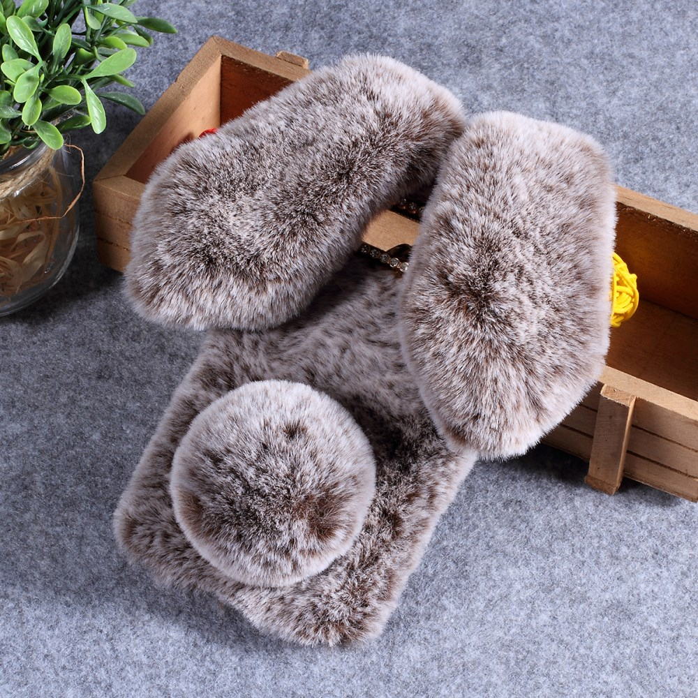 Samsung S10 ruda nugarėlė Fluffy rabbit 1