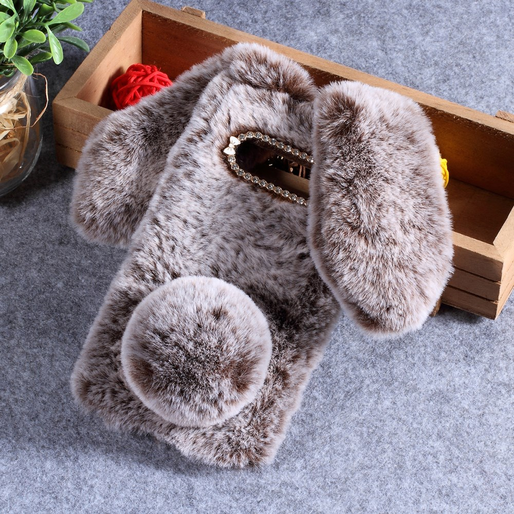 Samsung S10 ruda nugarėlė Fluffy rabbit 4