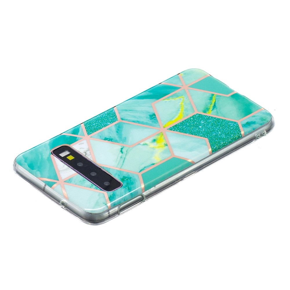Samsung S10 Tracy nugarėlė Geometric marble green 2