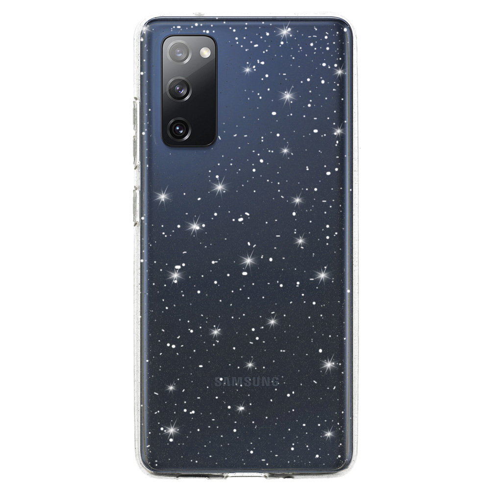 Samsung S20 FE clear Crystal Glitter nugarėlė