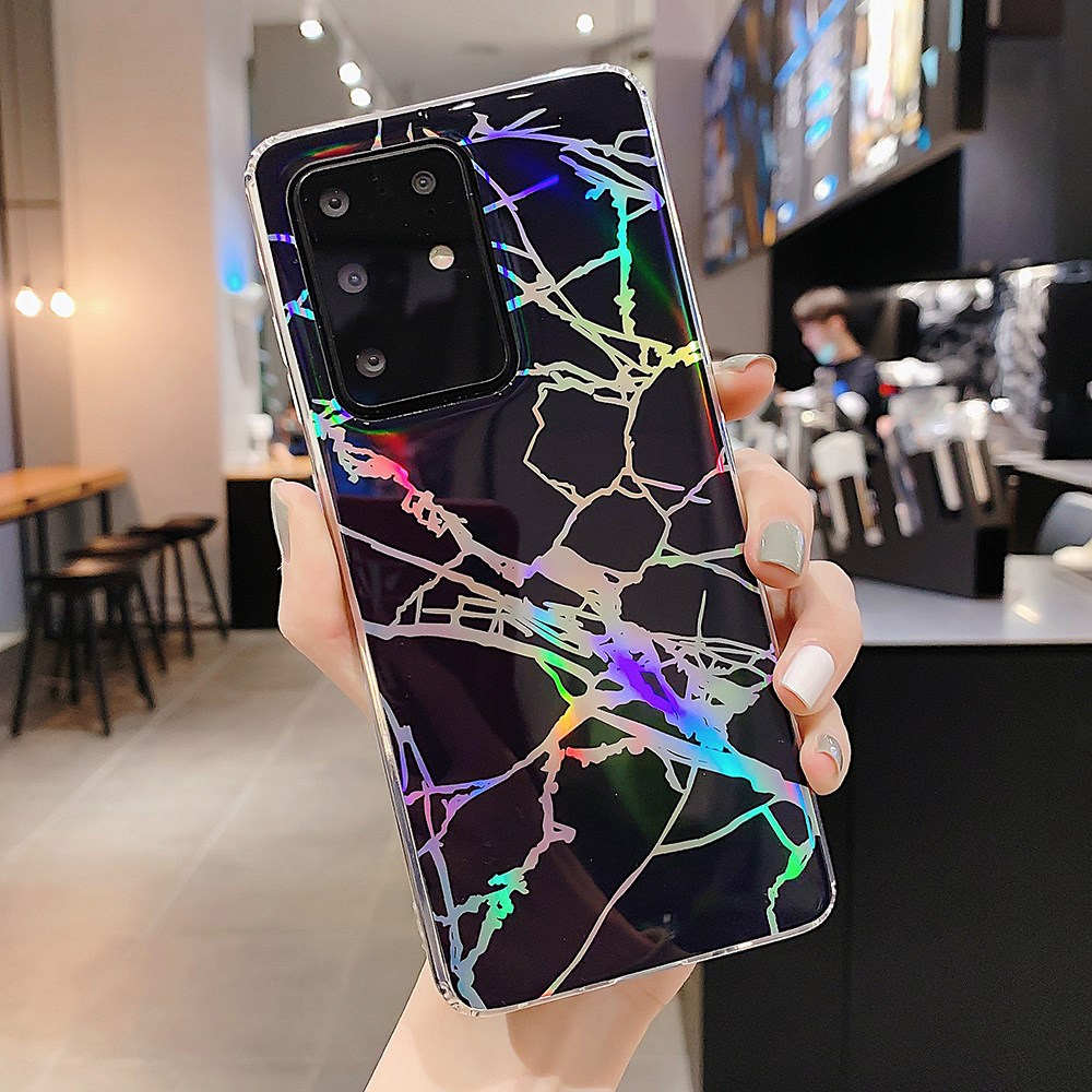 Samsung S20 PLUS Tracy Black Marble+ nugarėlė