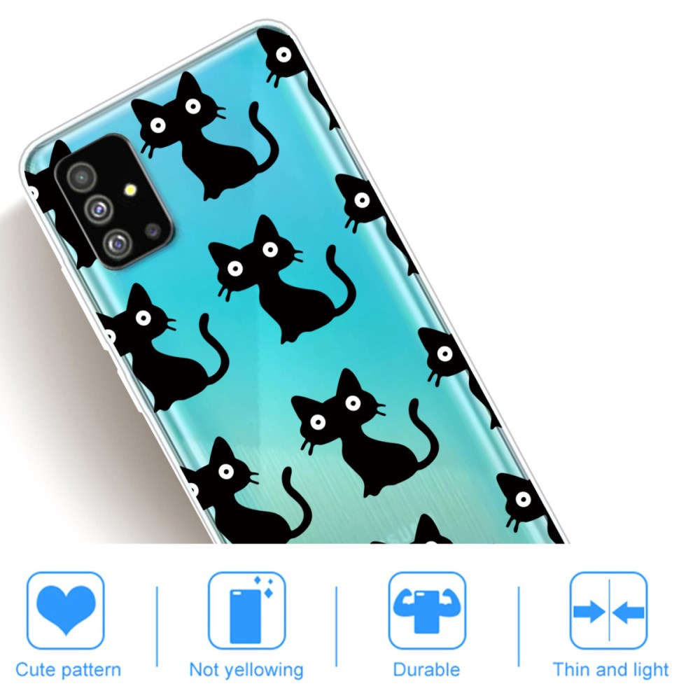 Samsung S20 PLUS Tracy clear nugarėlė Black Cats 3