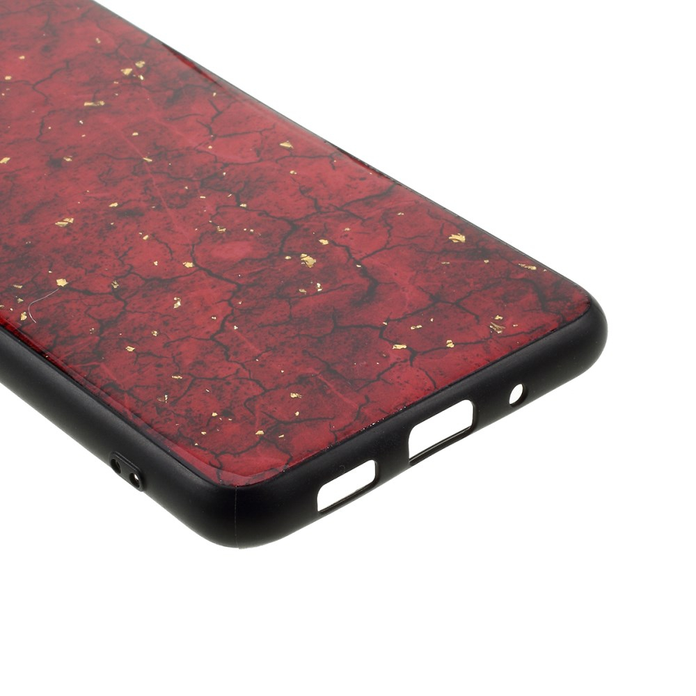 Samsung S20 raudona EPOXY MARBLE nugarėlė 4