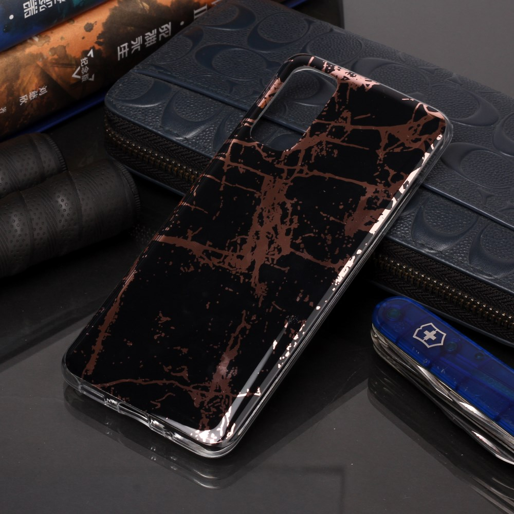 Samsung S20 Tracy nugarėlė Black&gold Marble 4
