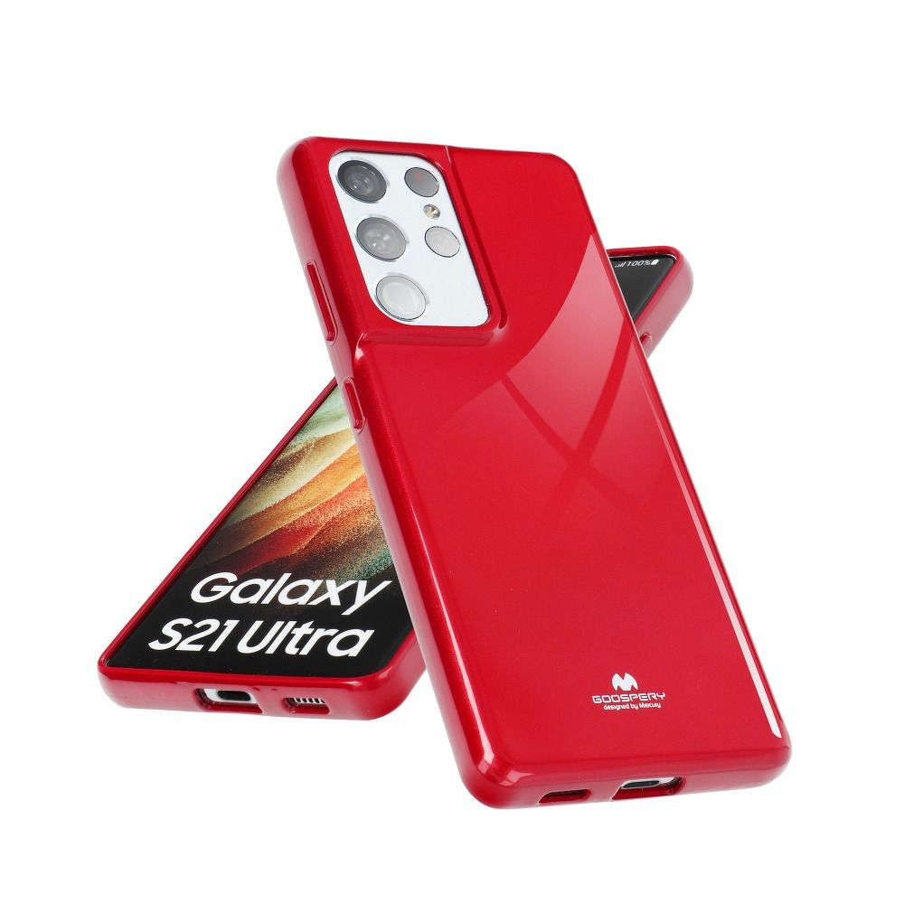 Samsung S21 FE red MERCURY JELLY nugarėlė 3
