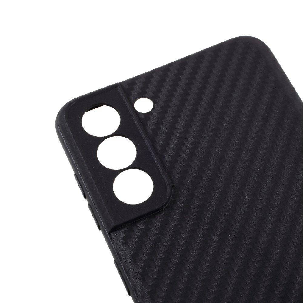 Samsung S21 PLUS Tracy juoda CARBON FIBER nugarėlė 6
