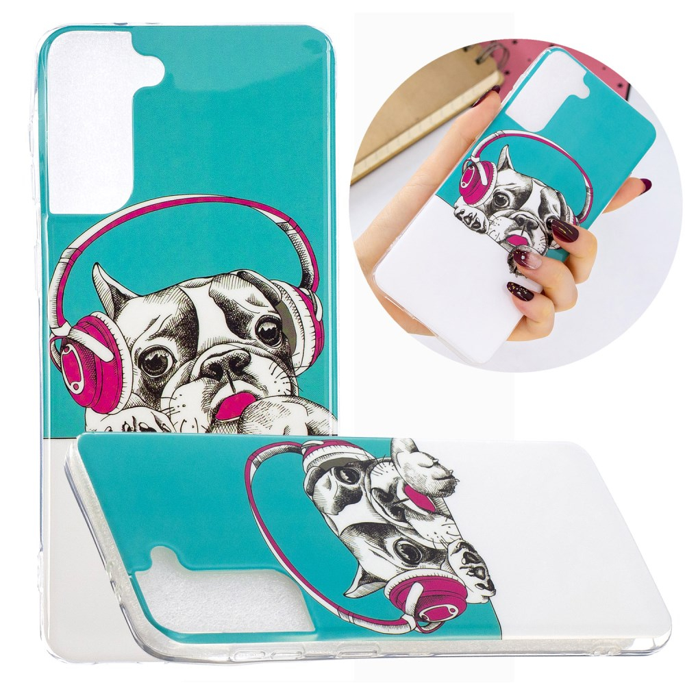 Samsung S21 PLUS Tracy nugarėlė Dog with Headset 1