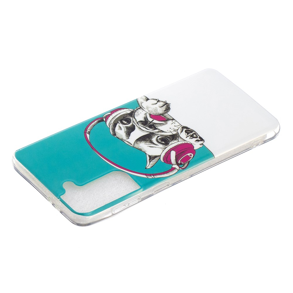 Samsung S21 PLUS Tracy nugarėlė Dog with Headset 3