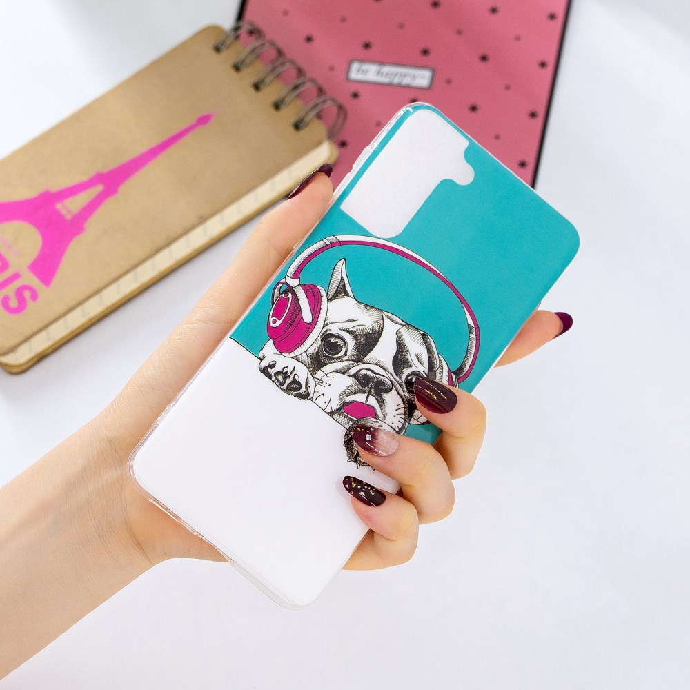 Samsung S21 PLUS Tracy nugarėlė Dog with Headset 4