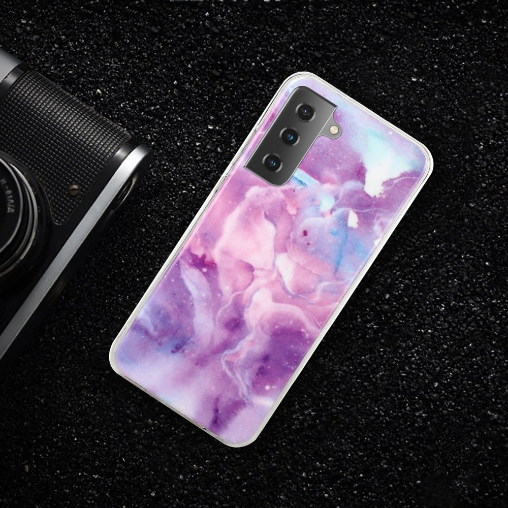 Samsung S21 PLUS Tracy nugarėlė Purple Sky Marble 5