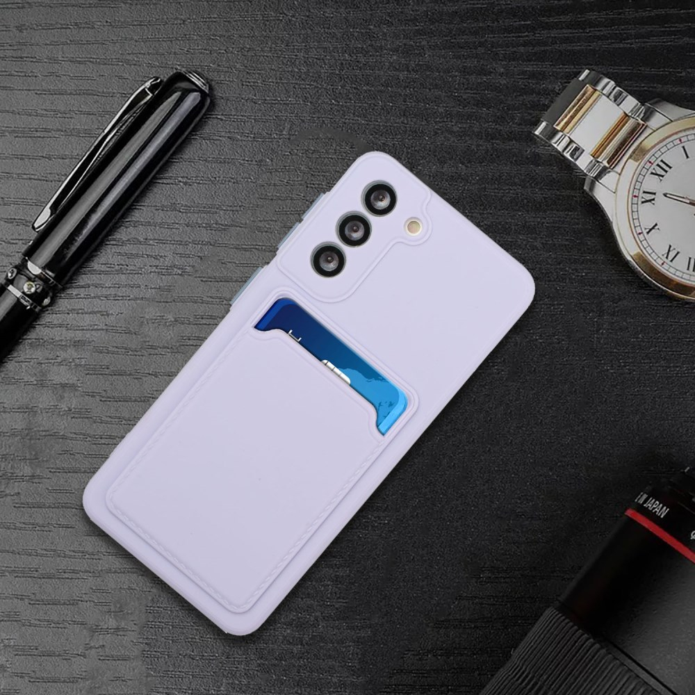 Samsung S21 PLUS Tracy violetinė nugarėlė SOLID WITH CARD SLOT 5