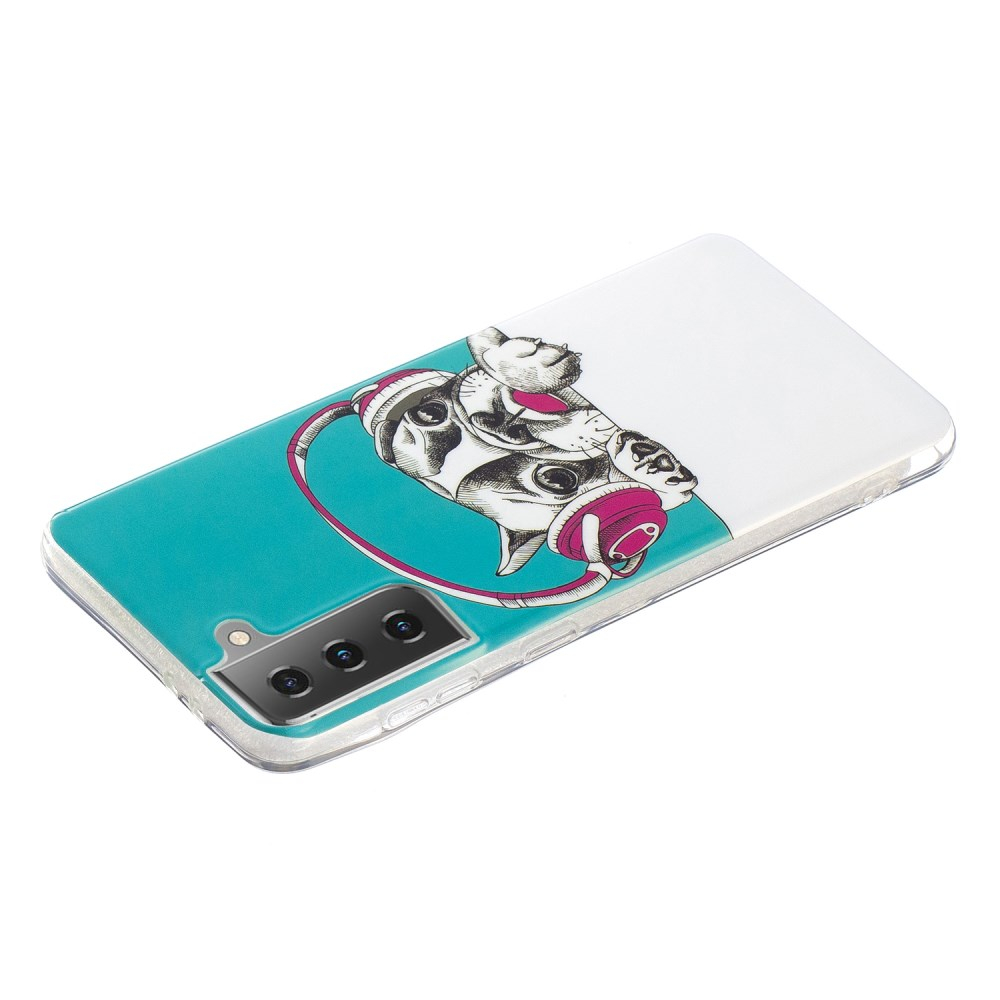 Samsung S21 Tracy nugarėlė Dog with Headset 3