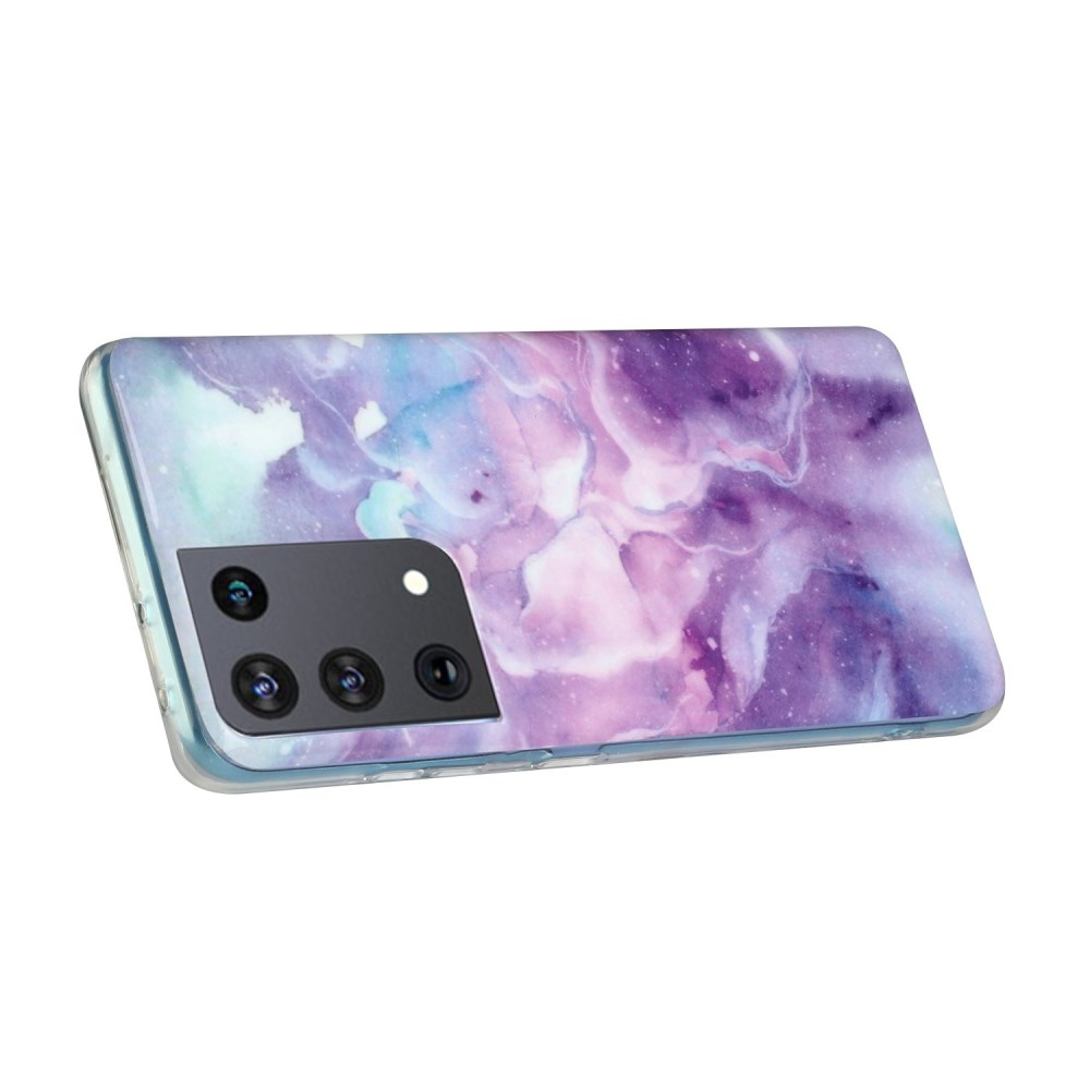 Samsung S21 ULTRA Tracy nugarėlė Purple Sky Marble 3