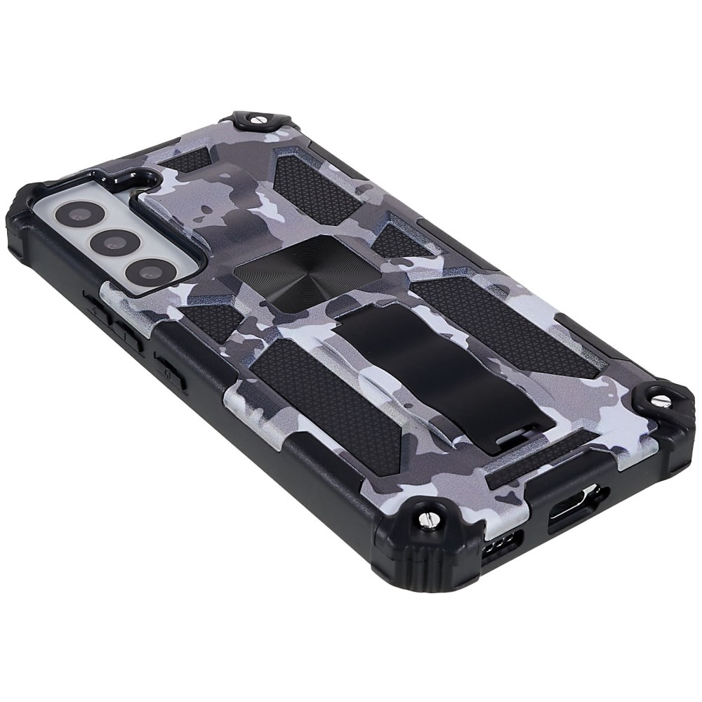 Samsung S22 juoda camouflage ARMOR METAL nugarėlė 4