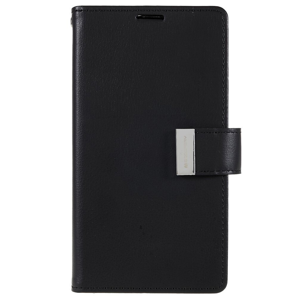 Samsung S22 PLUS juodas MERCURY RICH DIARY dėklas 3