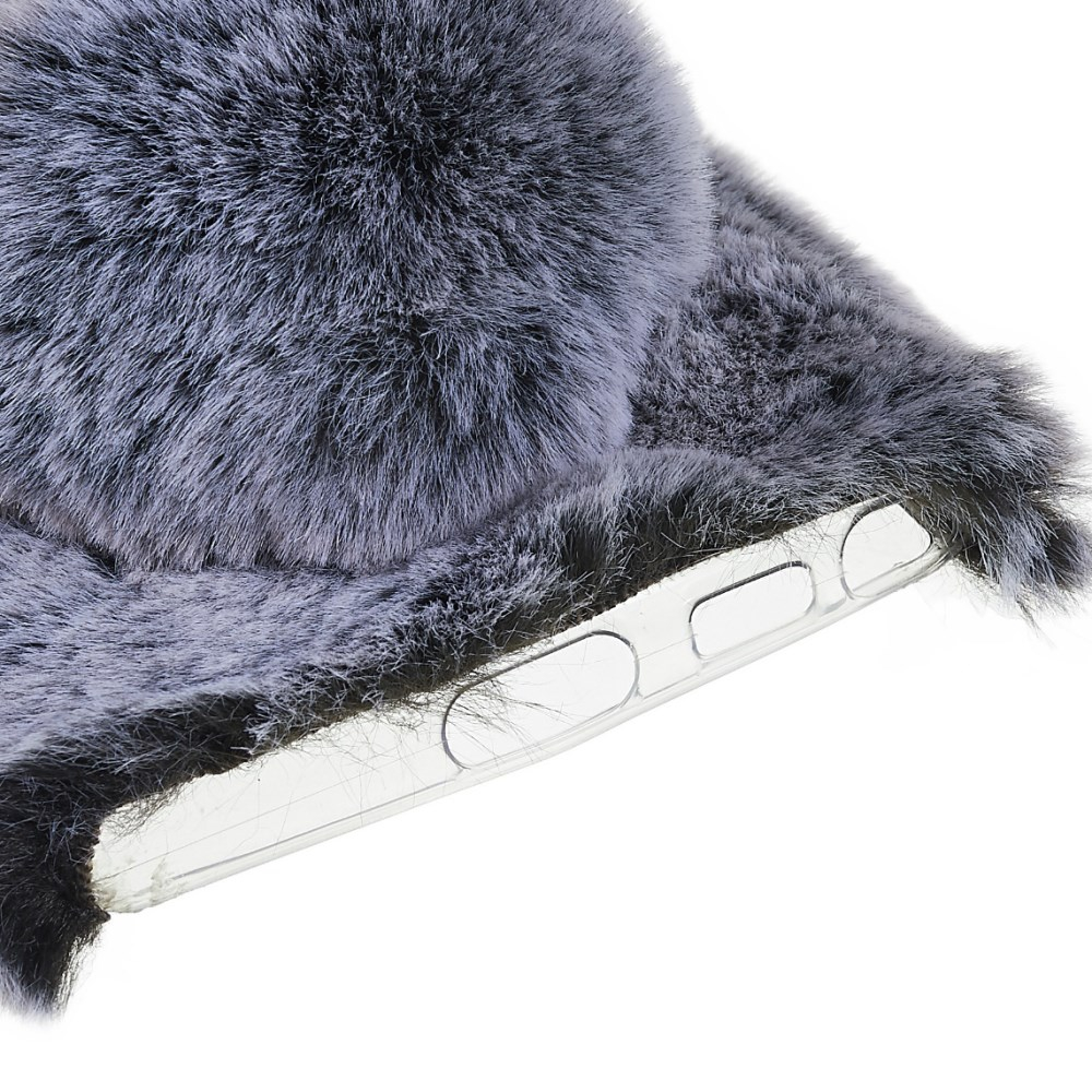Samsung S22 ULTRA dark grey nugarėlė Fluffy rabbit 3