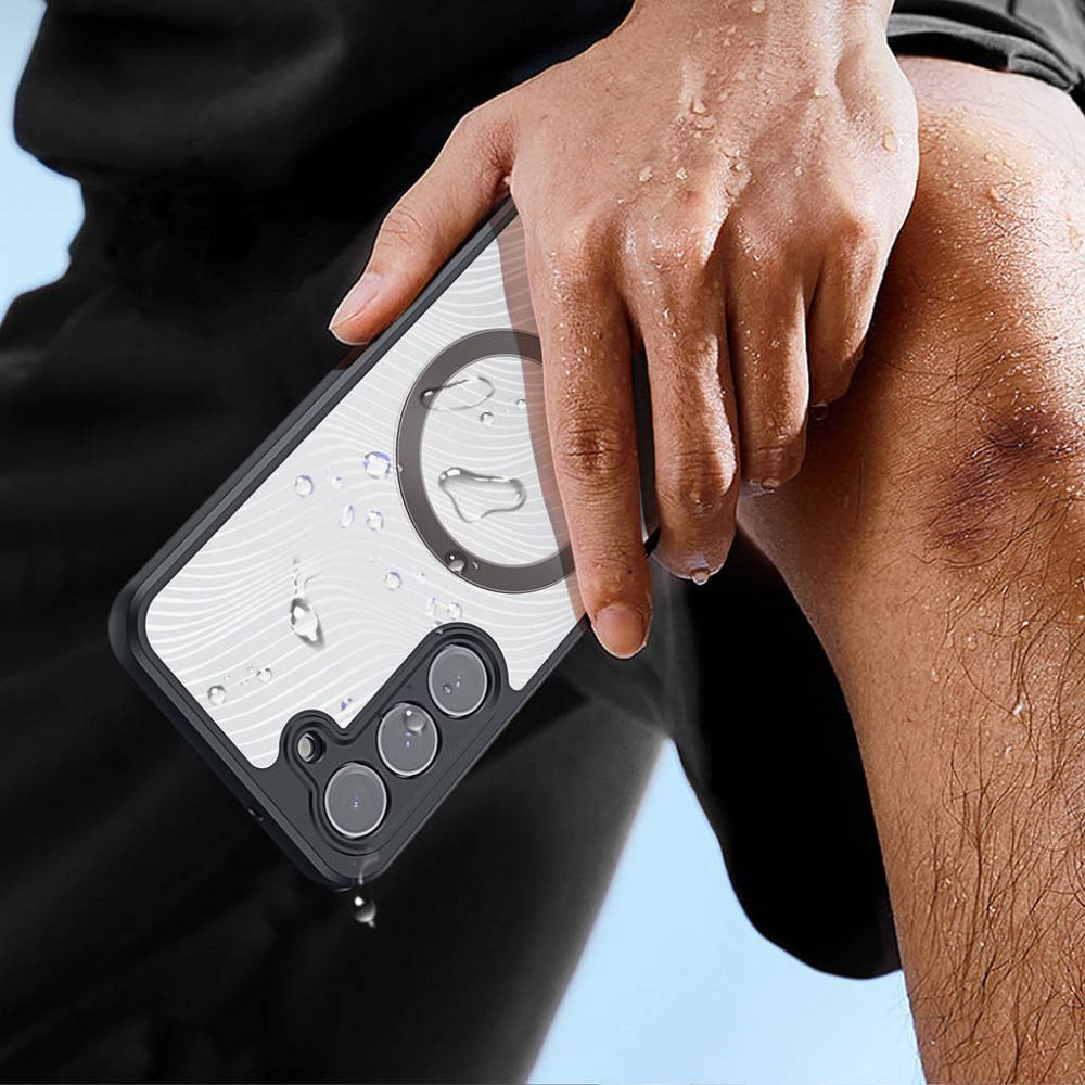 Samsung S23 black Dux Ducis Aimo nugarėlė Magsafe 5