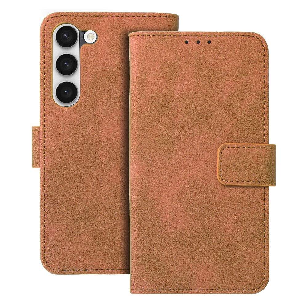 Samsung S23 brown VELVET dėklas 9