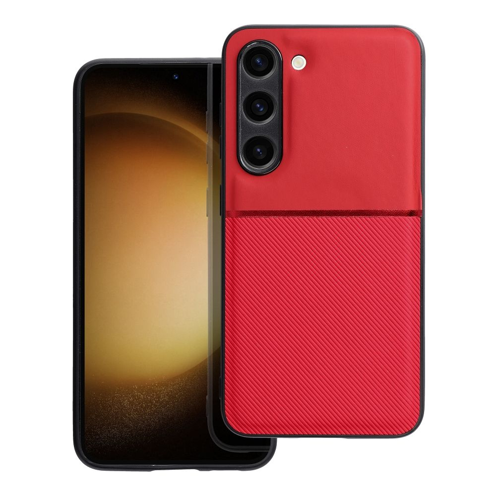 Samsung S23 raudona NOBLE nugarėlė