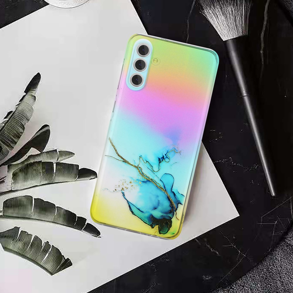 Samsung S23 Tracy nugarėlė LASER MARBLE Blue 3