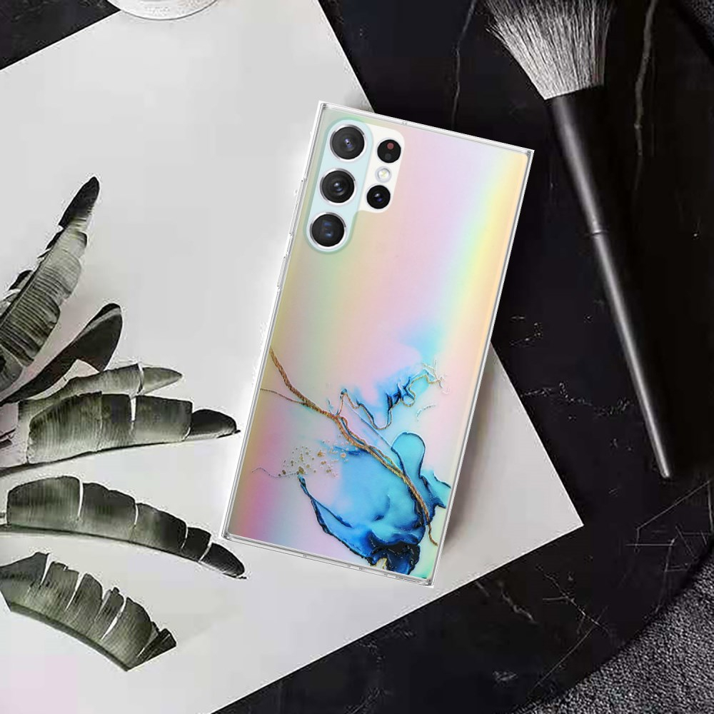 Samsung S23 ULTRA Tracy nugarėlė LASER MARBLE Blue 3