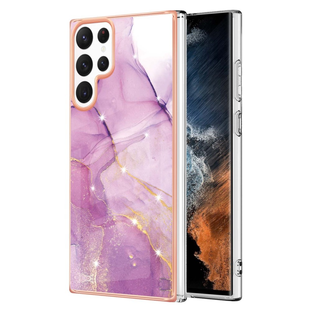 Samsung S23 ULTRA Tracy nugarėlė MILKY WAY MARBLE Purple