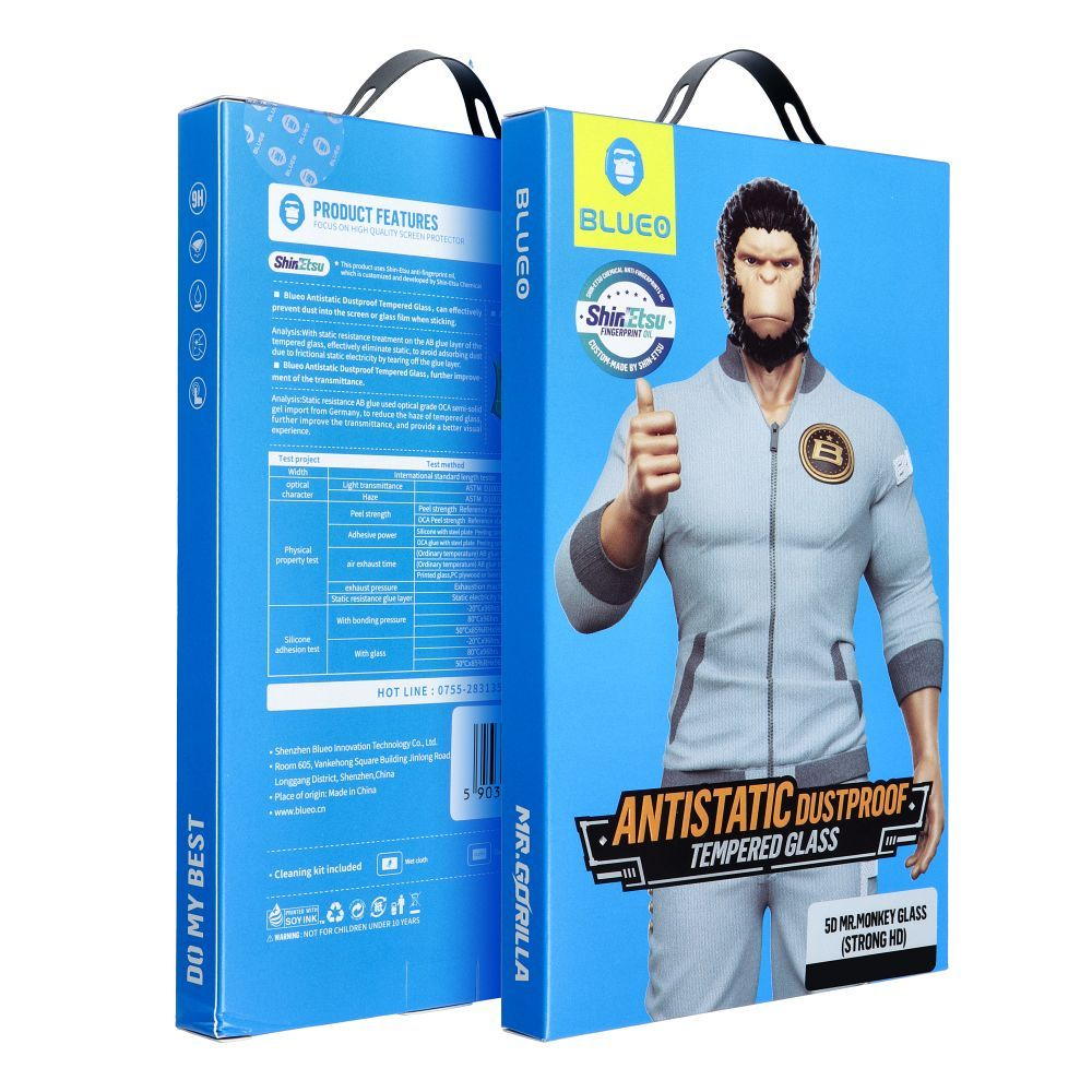 Samsung S24 / S25 black pilnas Mr. Monkey 5D stiklas