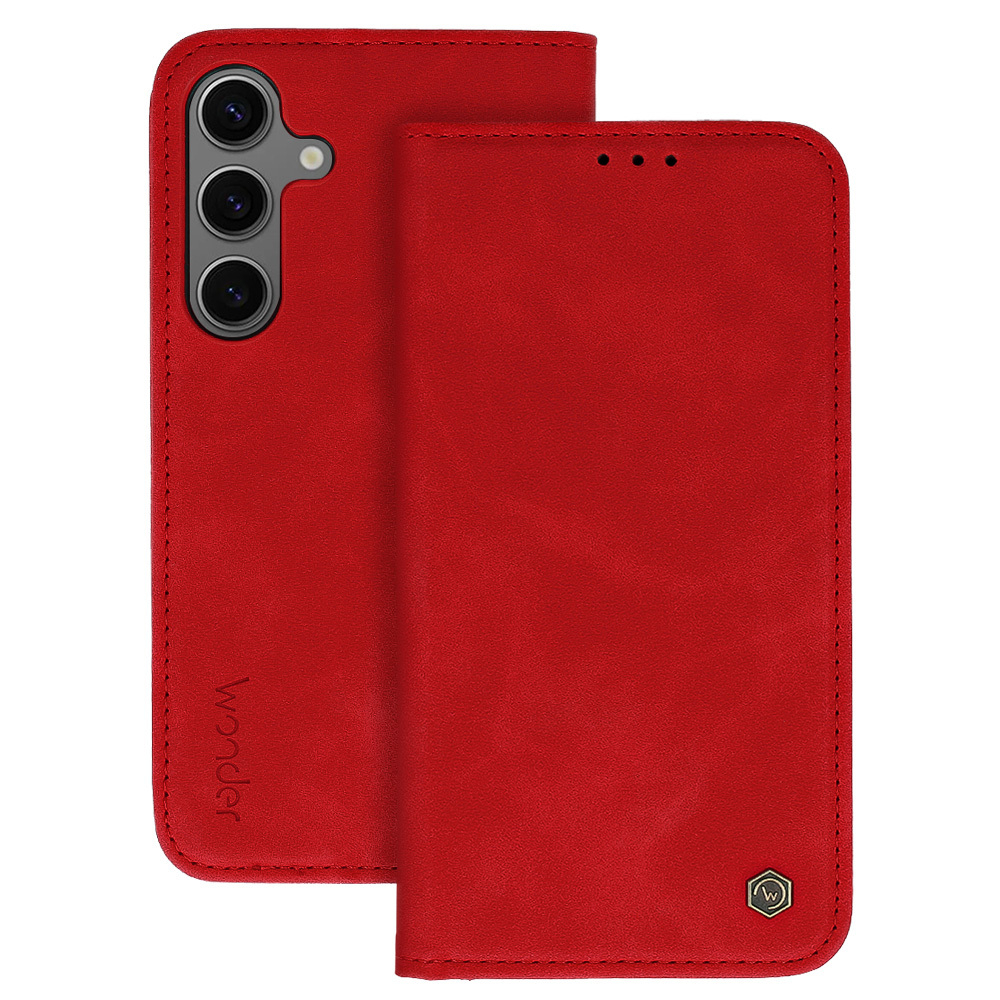 Samsung S24 FE red Velvet Smart dėklas