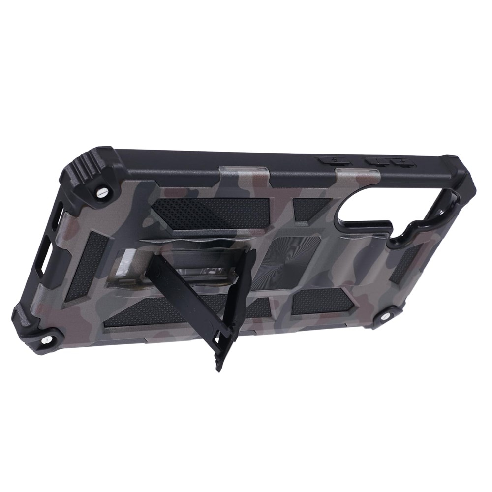 Samsung S24 green camouflage ARMOR METAL nugarėlė 7